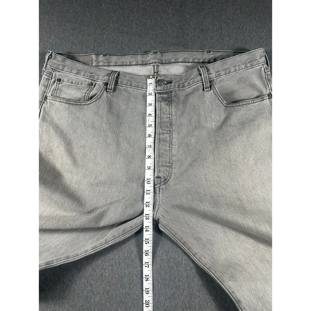 Vintage Levi's 501 Original Fit Jeans Gray Wash Denim Men's W42 L32 Straight Leg